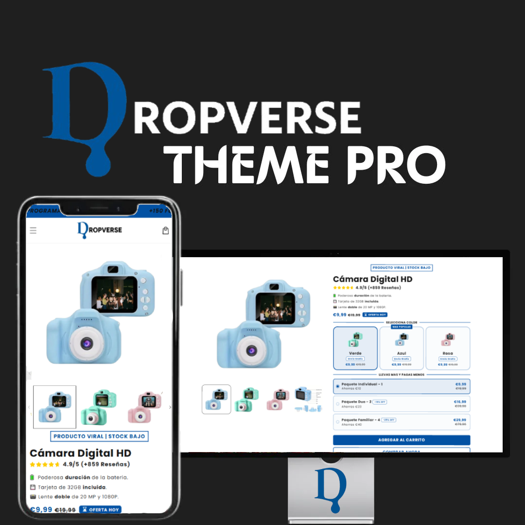 DropVerse Pro Setup - Tienda personalizada lista para vender
